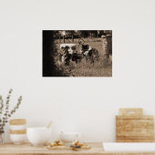 オールドトラクタープリント ポスター (キッチン)