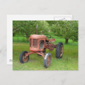 オールドトラクター・イン・ザ・オーチャード ポストカード (正面/裏面)