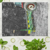 オールドトラクタ国際的ーパインタリー キッチンタオル (折り畳み)