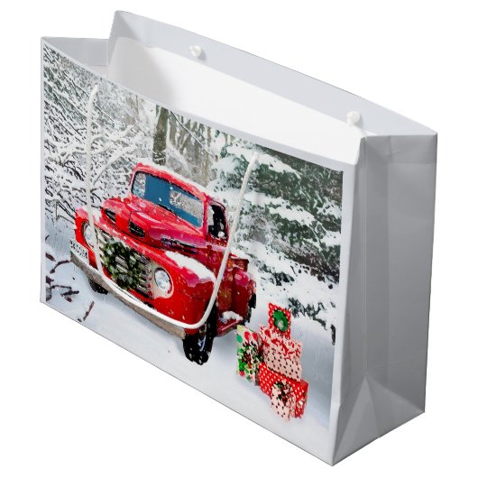 オールドトラックホリデー ラージペーパーバッグ (正面アングル)