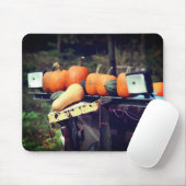 オールドトラック上のカボチャ自然 マウスパッド (マウス)
