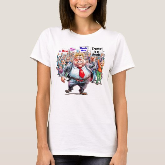 オールドトランプは風変わりアンチ女性スカブフェロン Tシャツ (正面)