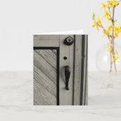 オールドドアノーテカード カード (黄色い花)