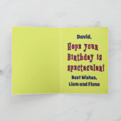 オールドドッグはカッコいいハッピーバースデー カード (内部)