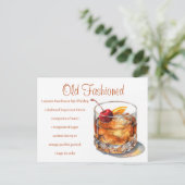 オールドドファッションドリンクレシピ ポストカード (スタンド正面)