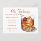オールドドファッションドリンクレシピ ポストカード (正面)
