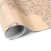 オールドナパCAの地図(1879) ラッピングペーパー (ロールコーナー)