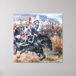 オールドナポレオン絵を描の戦場ライプツィヒ キャンバスプリント