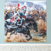 オールドナポレオン絵を描の戦場ライプツィヒ キャンバスプリント (インサイチュ (ウッドフロア))