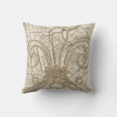 オールドニューオーリンズの地図とフルーア クッション (裏面)