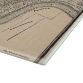 オールドニューオーリンズの地図 カッティングボード (角)