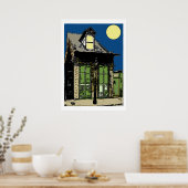 オールドニューオーリンズショットガンハウス ポスター (キッチン)