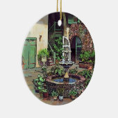 オールドニューオーリンズフランスのクォーターセラミックオーナメント セラミックオーナメント (右)