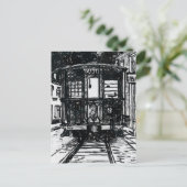 オールドニューオーリンズ運河の路面電車 ポストカード (スタンド正面)