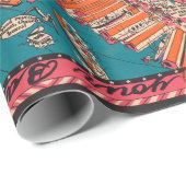 オールドニューヨーク市絵図（1925年） ラッピングペーパー (ロールコーナー)