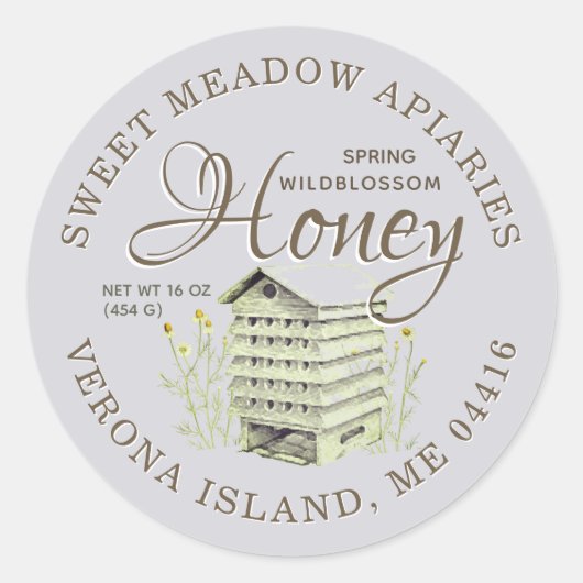 オールドハイブ春ワイルドブロッサムハニーファンシー ラウンドシール (正面)