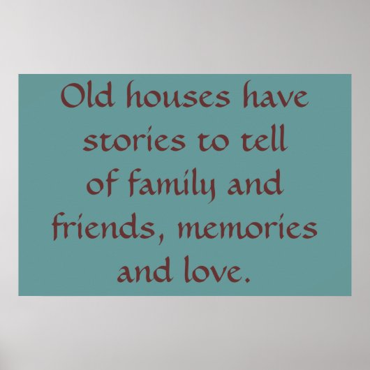 オールドハウシズ ポスター (正面)