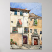 オールドハウスアットセゴビア,スペイン | キャスギルバート ポスター (正面)