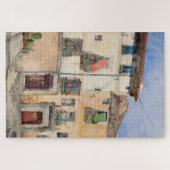 オールドハウススペイ絵画ンヴィンテージトラベルアートファミリー ジグソーパズル (横)