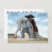 オールドハガキ – エレファントホテル,アトランティックシティ ポストカード (正面/裏面)