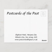 オールドハガキ – エレファントホテル,アトランティックシティ ポストカード (裏面)