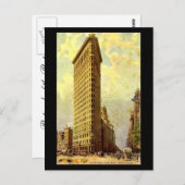 オールドハガキ，ニューヨーク，フラティロン建物 ポストカード (正面/裏面)