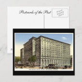 オールドハガキ、山王室のホテルモントリオール ポストカード (正面/裏面)