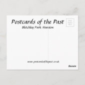 オールドハガキ – Bletchley Park Mansion ポストカード (裏面)