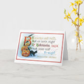 オールドハファッションドロウィン カード (黄色い花)