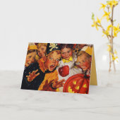 オールドハファッションドロウィン カード (黄色い花)