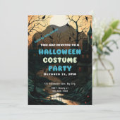 オールドハファッションドロウィーンタウンヴィンテージハロウィーン 招待状 (スタンド正面)