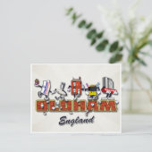 オールドハムの漫画のキャラクター ポストカード (スタンド正面)