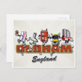 オールドハムの漫画のキャラクター ポストカード (正面/裏面)