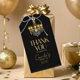 オールドハリウッドグラムシャンデリアスウィート16 ID1108 ギフトタグ