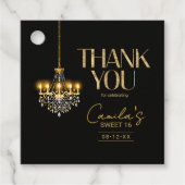 オールドハリウッドグラムシャンデリアスウィート16 ID1108 フェイバータグ (正面)