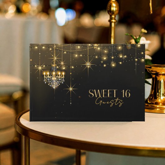 オールドハリウッドグラムシャンデリアズスウィート16 ID1108 ゲストブック