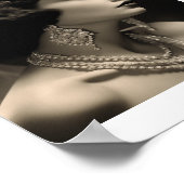 オールドハリウッドグラムブルネット女優 ポスター (角)