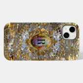 オールドハリウッドシックエレガントモノグラム Case-Mate iPhoneケース (裏面 (横))