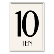 オールドハリウッドスタイルテーブル番号