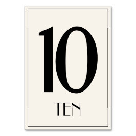 オールドハリウッドスタイルテーブル番号 テーブルナンバー