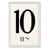 オールドハリウッドスタイルテーブル番号 テーブルナンバー (裏面)