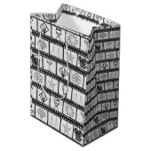 オールドハリウッドフィルム抱き枕 ミディアムペーパーバッグ (裏面アングル)