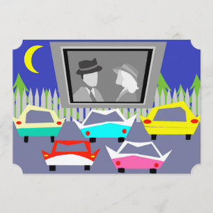 オールドハリウッド映画パーティの招待状 招待状