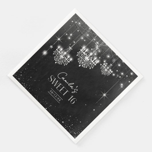 オールドハリウッドB & Wシャンデリアースイーツ16 ID1108 (コーナー)