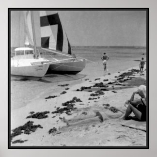 オールドハワイビーチ ポスター