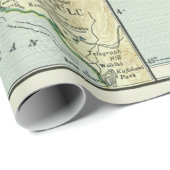 オールドハワイ諸島地図（1921年）ヴィンテージハワイアン ラッピングペーパー (ロールコーナー)