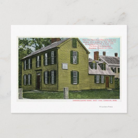 オールドハンコッククラークハウスビュー# 2 ポストカード (正面)