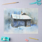 オールドハ素朴ウスの風景デコップウォールアート 薄葉紙 (クラフト)