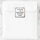 オールドバザールのキャンディおもしろいシール スクエアシール (バッグ)