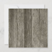 オールドバファッションドンウッドシャルボードカントリーウェディング 招待状 (裏面)